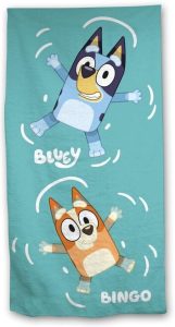 Bluey en bingo Strandlaken 70 x 140 cm blauw