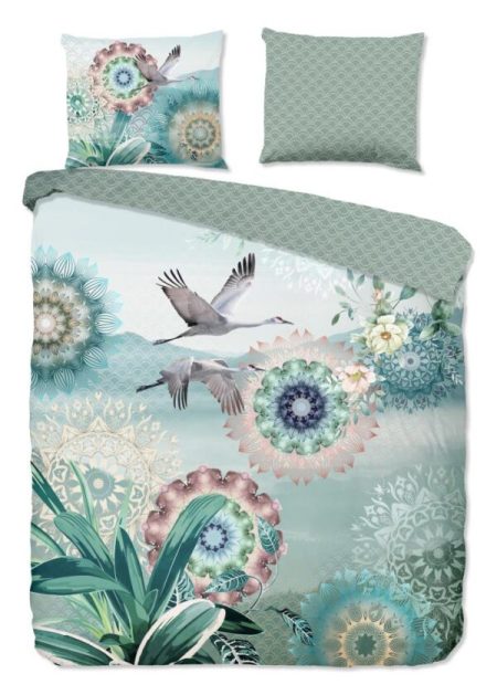 HIP Dekbedovertrek "mandala's en vogels" - Multi - (135x200 cm) - Katoen Satijn