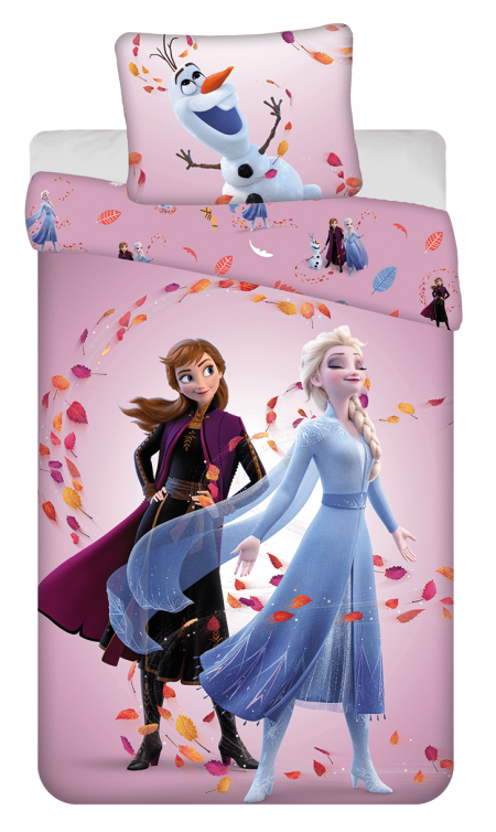 Disney Frozen Dekbedovertrek Magisch- 140 x 200 cm - Katoen - 50x 70cm