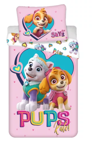 Paw Patrol dekbedovertrek   Pups Rules 140 x 200 cm - 70 x 90 cm (polyester)
