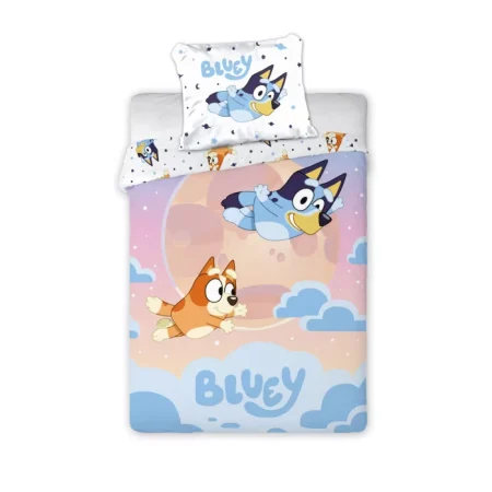 Bluey Dekbedovertrek flying 140 x 200 cm - katoen