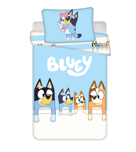 Bluey Peuterdekbedovertrek  - 100 x 135 cm - Katoen