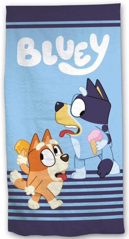 Bluey blauw Strandlaken 70 x 140 cm polyester