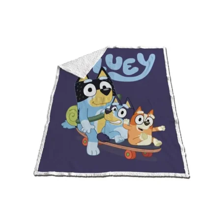 Bluey skateboard fleece plaid 120 x 150 cm - polyester
