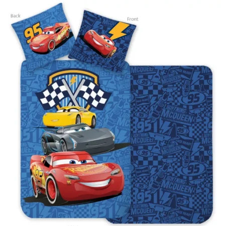 Cars Peuterdekbedovertrek racing - 100 x 135 cm - Katoen