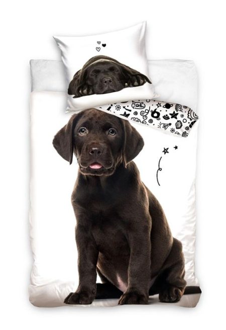 Dekbedovertrek hond - 140 x 200 cm - 60 x 70 cm