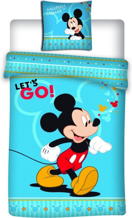 Disney Mickey Mouse Dekbedovertrek Let's Go- 140 x 200 cm - Polyester