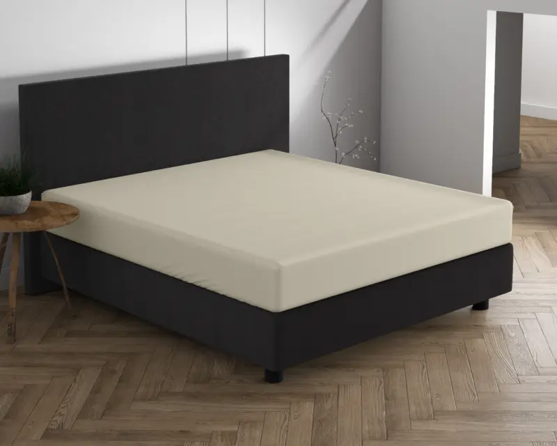 Dreamhouse Dubbel Jersey 220 gr. Hoeslaken Creme 140 x 200/220 cm - Afbeelding 4