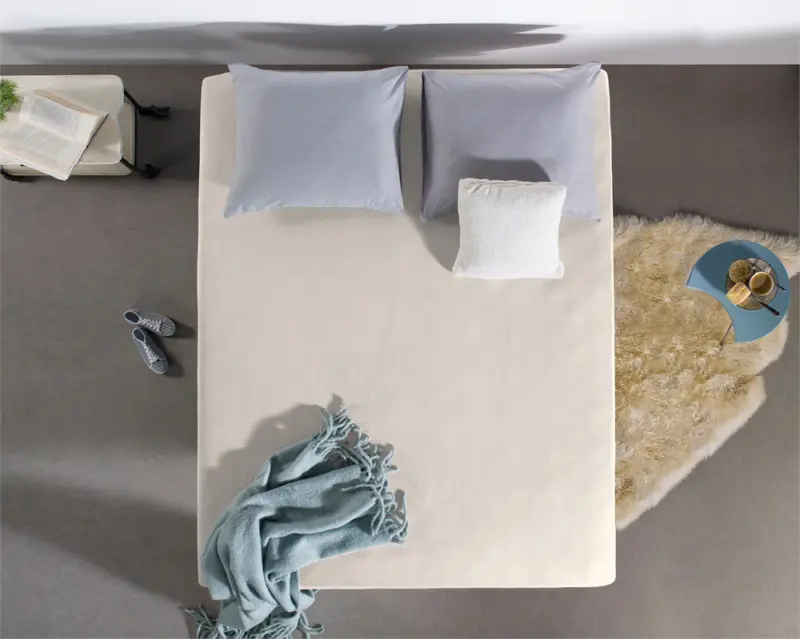 Dreamhouse Dubbel Jersey 220 gr. Hoeslaken Creme 160/180 x 200/220 cm - Afbeelding 4