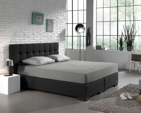 Dreamhouse Dubbel Jersey 220 gr. Hoeslaken Grijs 80/100 x 220 cm