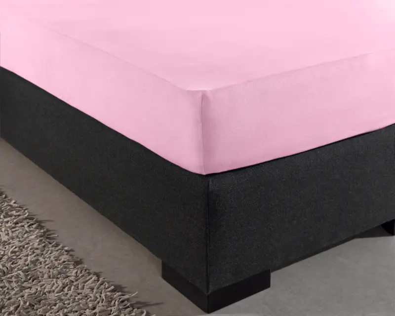 Dreamhouse Dubbel Jersey 220 gr. Hoeslaken Roze 140 x 200/220 cm - Afbeelding 3