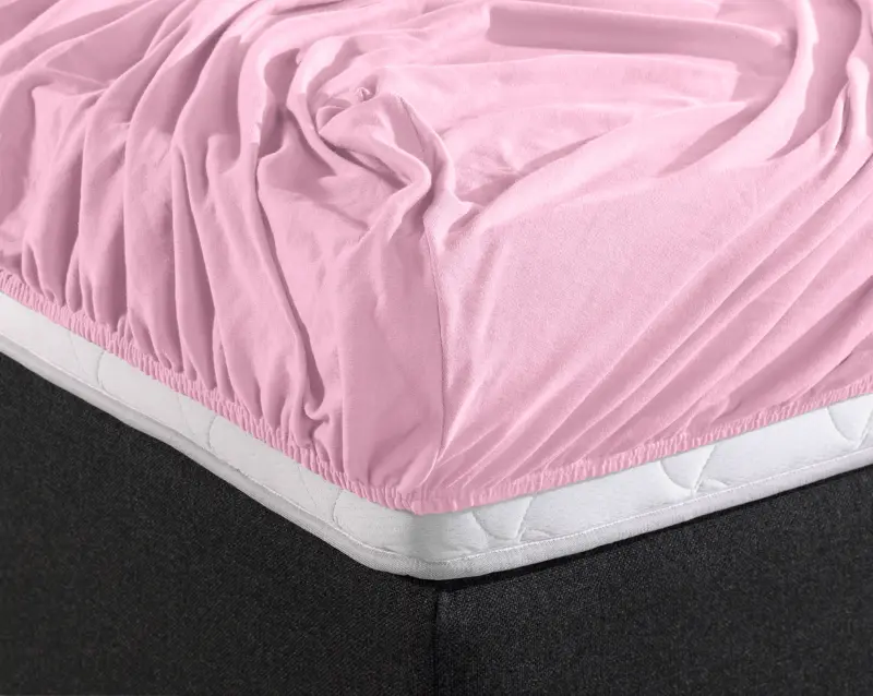 Dreamhouse Dubbel Jersey 220 gr. Hoeslaken Roze 140 x 200/220 cm - Afbeelding 5