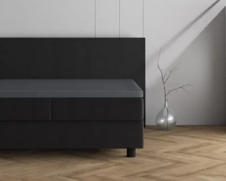 Dreamhouse Dubbel Jersey 220 gr. Topper Hoeslaken Antraciet 140 x 200/220 cm