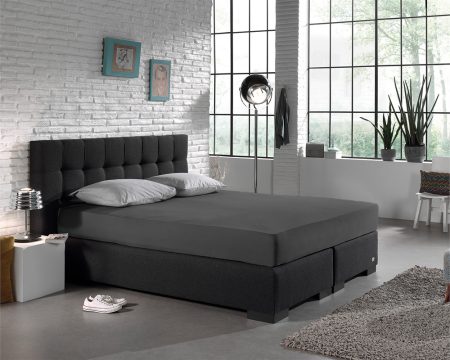 Dreamhouse Enkel Jersey 135 gr. Hoeslaken Antraciet 140 x 200 cm