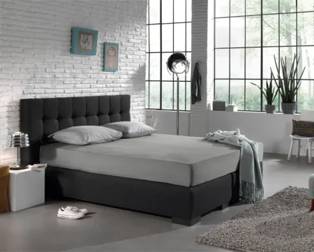 Dreamhouse Enkel Jersey 135 gr. Hoeslaken Grijs 190/200 x 200/220 cm