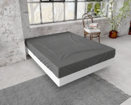 Dreamhouse Flanel Premium Hoeslaken Antraciet 180 x 200/210 cm