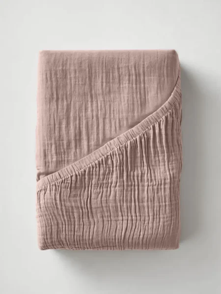 Dreamhouse Hoeslaken Mousseline Blush Roze 90 x 200 + 30 cm