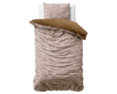 Dreamhouse Signature Velvet Katoen Aria Bruin 140 x 200/220 cm
