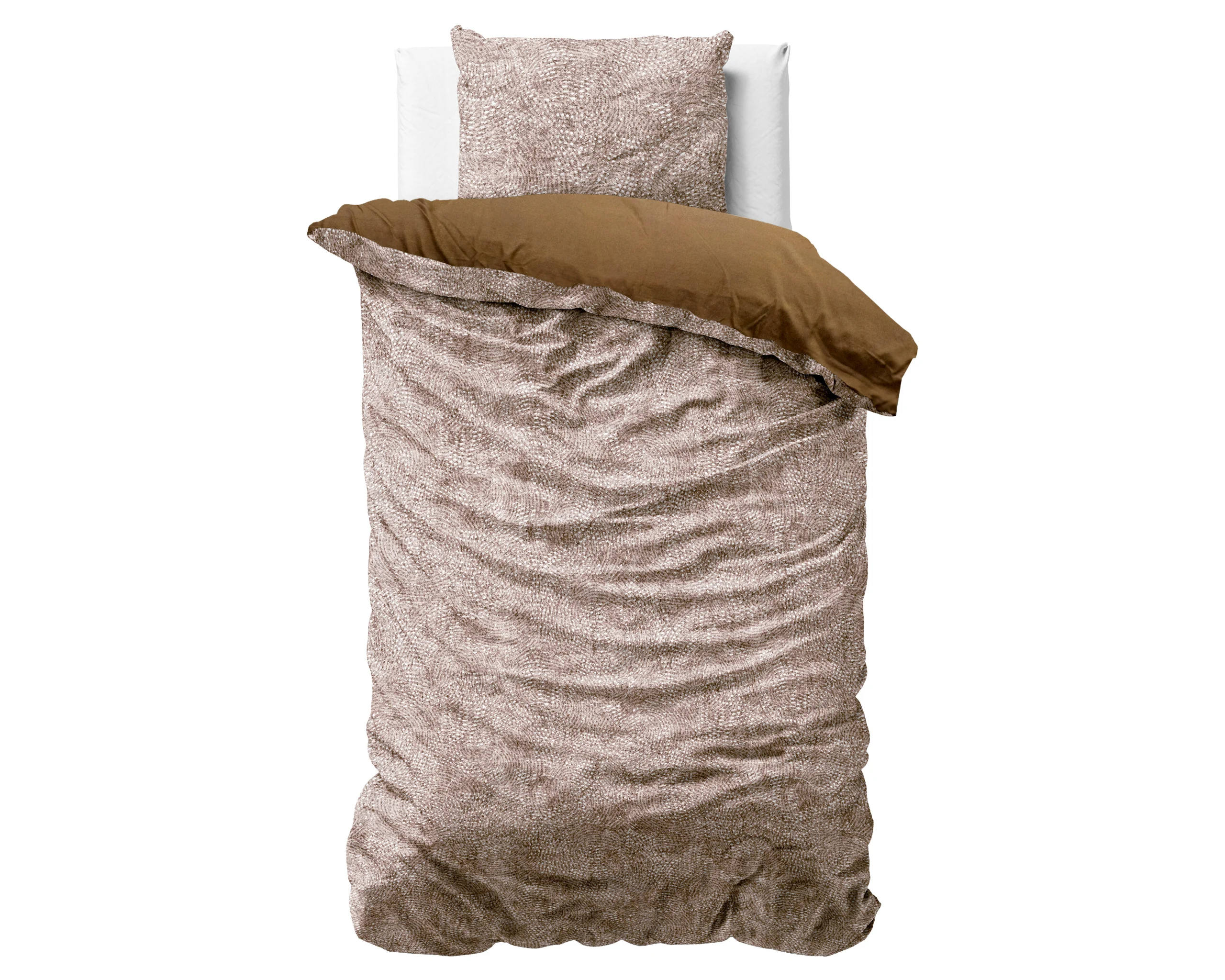 Dreamhouse Signature Velvet Katoen Aria Bruin 140 x 200/220 cm