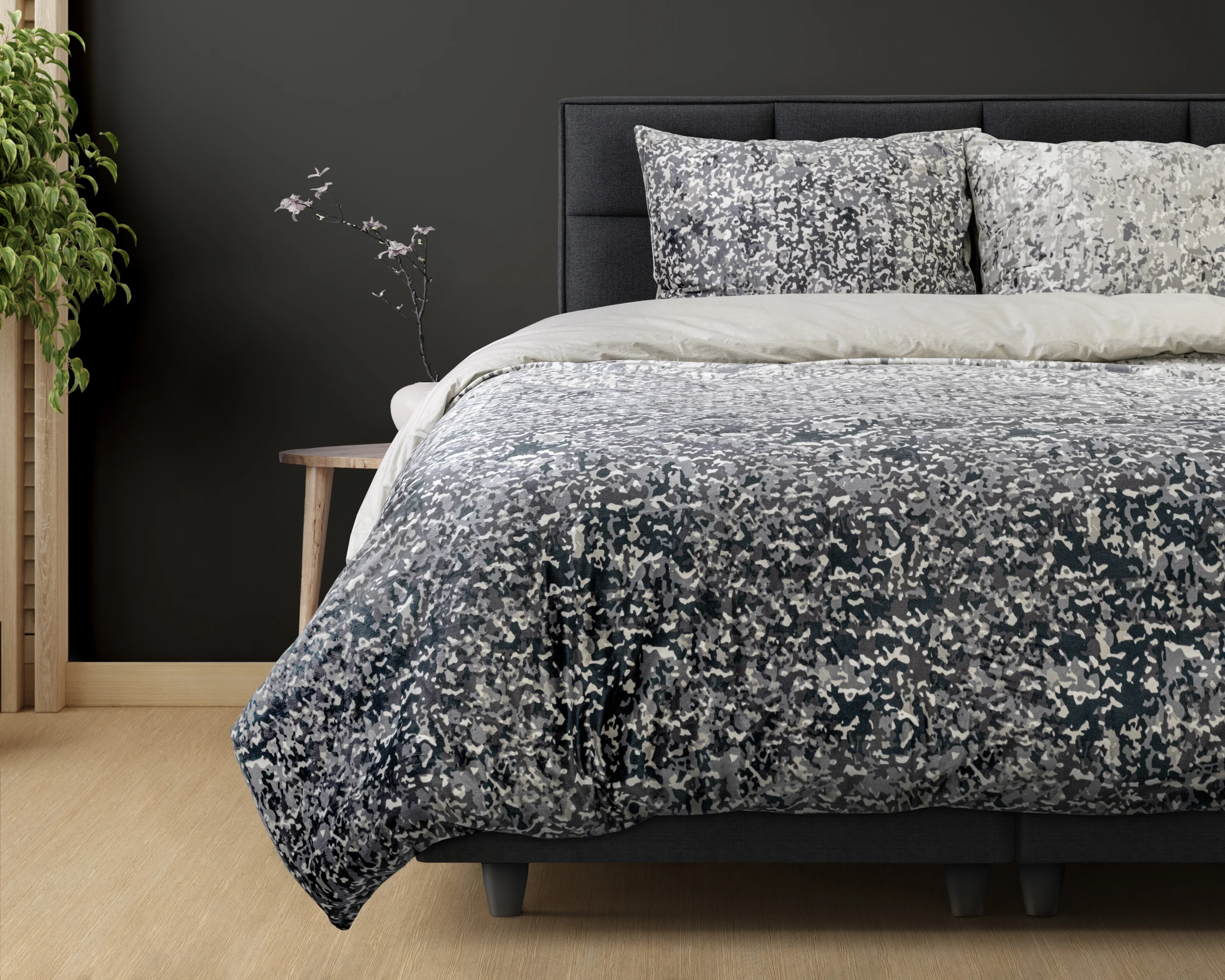 Dreamhouse Signature Velvet Katoen Emma Antraciet 200 x 200/220 cm - Afbeelding 3