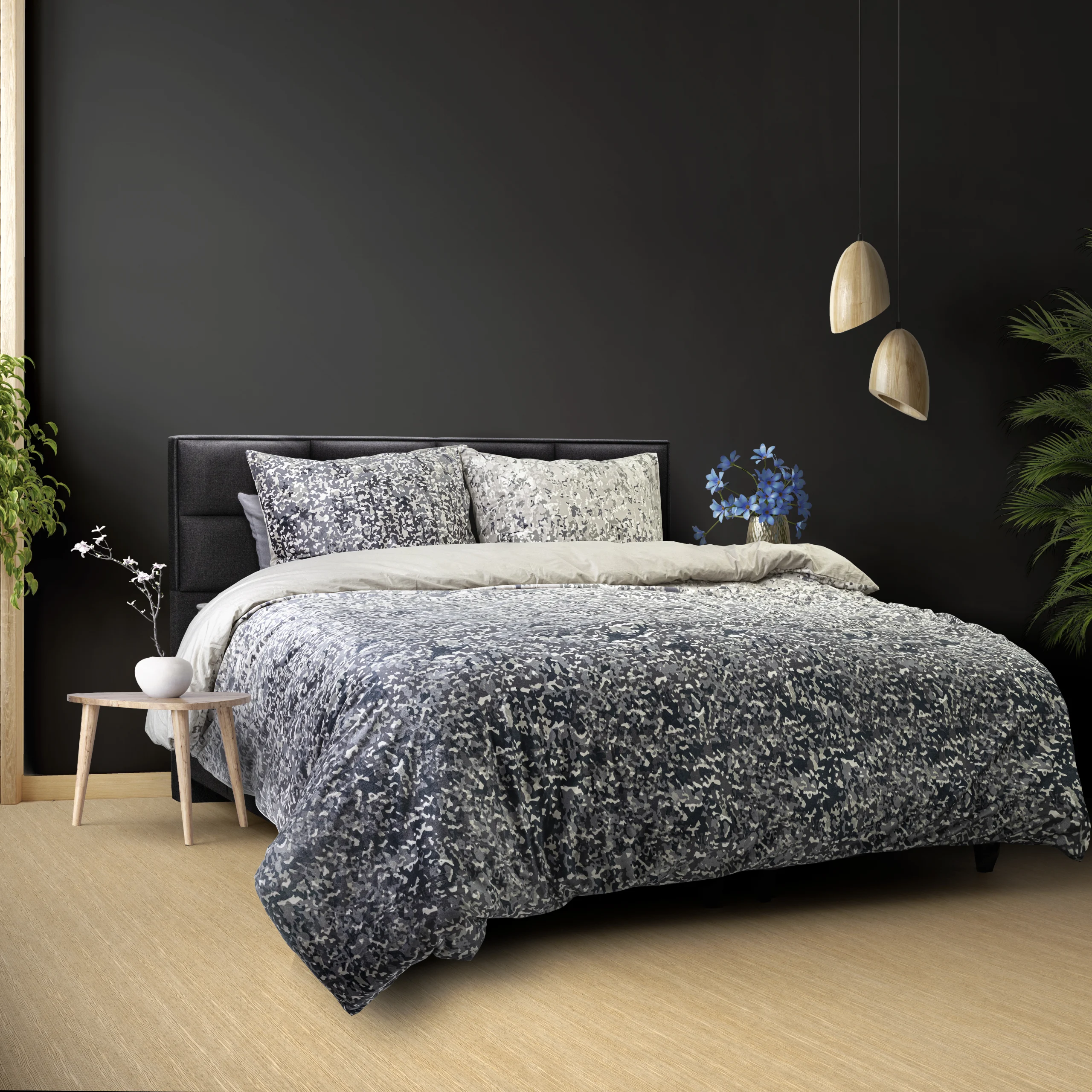Dreamhouse Signature Velvet Katoen Emma Antraciet 240 x 200/220 cm