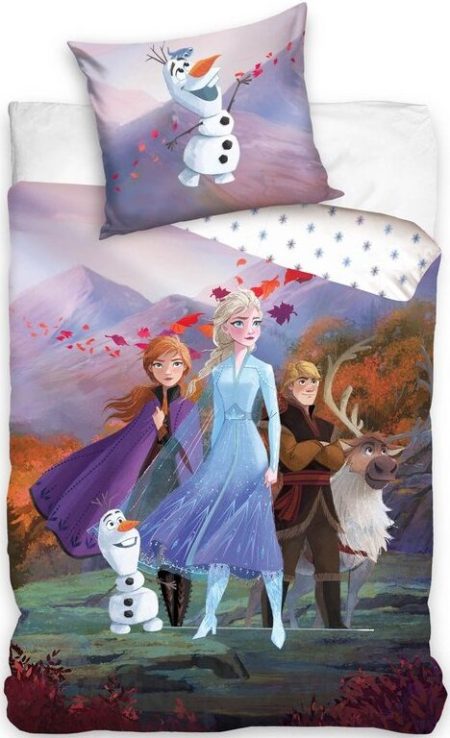 Frozen Team Dekbedovertrek 140 x 200 cm - 70 x 90 cm - katoen