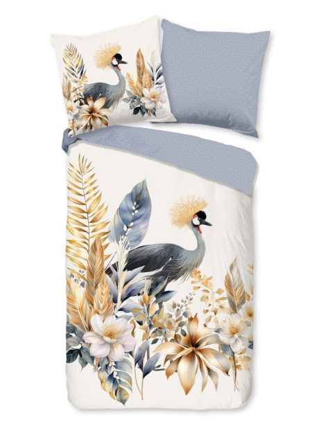 Good Morning Dekbedovertrek "bloemen en vogels" - Multi - (135x200 cm) - Katoen