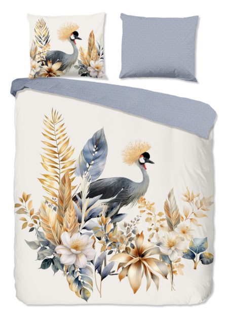Good Morning Dekbedovertrek "bloemen en vogels" - Multi - (240x200/220 cm) - Katoen