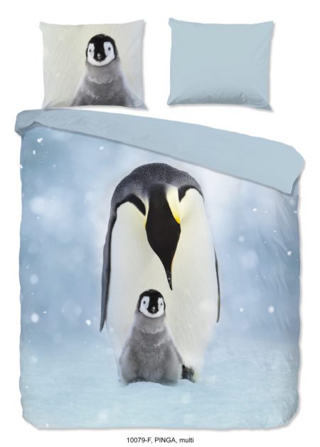 Good Morning Dekbedovertrek "pinguins" - Multi - (260x200/220 cm) - Katoen Flanel