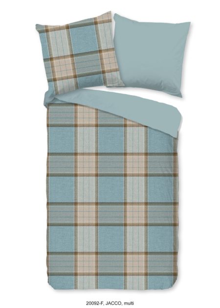 Good Morning Dekbedovertrek "ruit" - Multi - (135x200 cm) - Katoen Flanel