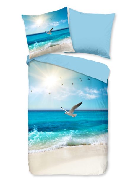 Good Morning Dekbedovertrek "strandthema" - Multi - (135x200 cm) - Katoen