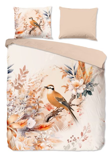 Good Morning Dekbedovertrek "vogel en bloemen" - Multi - (240x200/220 cm) - Katoen