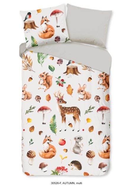 Good Morning Kinderdekbedovertrek "dieren" - Multi - (140x200/220 cm) - Katoen Flanel