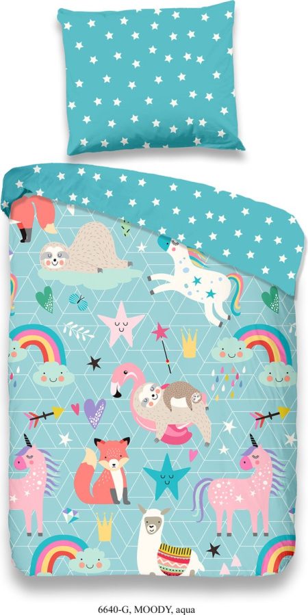Good Morning babydekbedovertrek moody(100x135cm) - Katoen