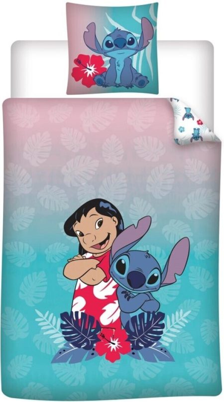 Lilo and Stitch  Dekbedovertrek Leafs 140 x 200 cm - polykatoen
