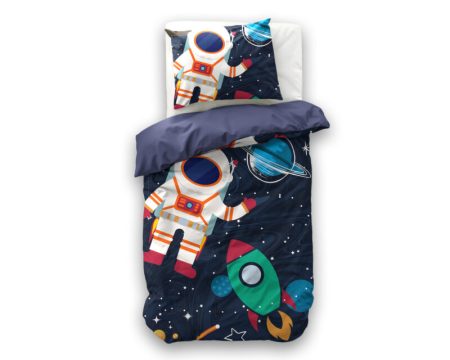 Little Monster Space man 2 Blauw 140 x 200/220 cm