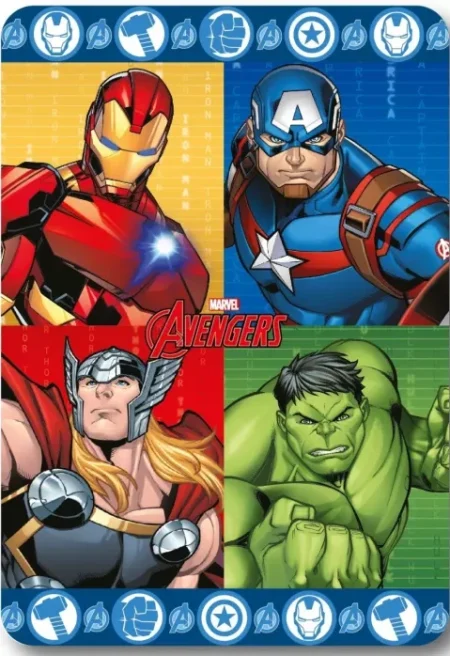 Marvel Avengers Hero Force Fleece deken 100 x 140 cm