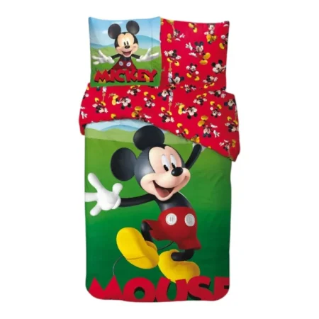 Mickey Mouse Garden Dekbedovertrek - Eenpersoons - 140 x 200 cm - Katoen