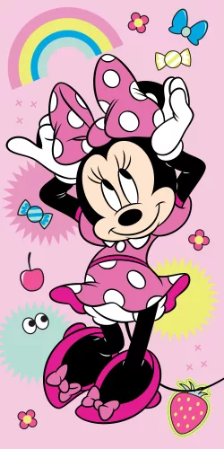 Minnie Mouse strandlaken Rainbow 70 x 140 cm