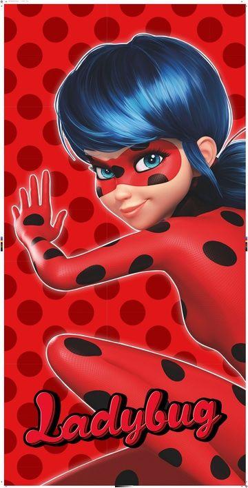 Miraculous fleece deken Ladybug 100 x 140 cm rood polyester