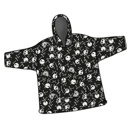 Nightmare Before Christmas hoodie poncho 7 - 14 jaar polyester - pre order
