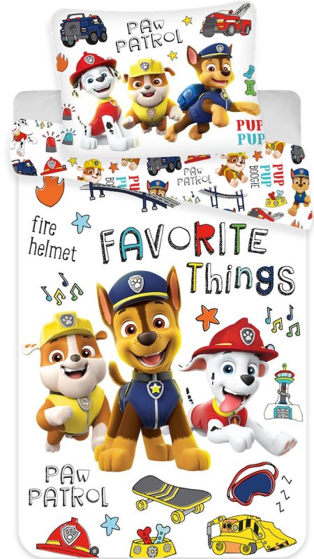 Paw Patrol peuterdekbedovertrek  100 x 135 cm Katoen (wit)
