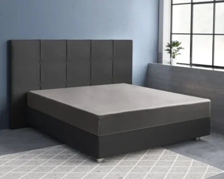 Primaviera Deluxe Satijnen Hoeslaken Grijs 160 x 220 cm