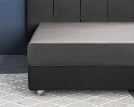 Primaviera Deluxe Satijnen Hoeslaken Grijs 70 x 200 cm