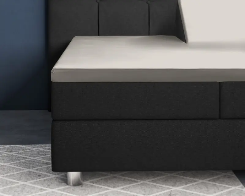 Primaviera Deluxe Splittopper Satijn Hoeslaken Creme 180 x 220 cm - Afbeelding 2