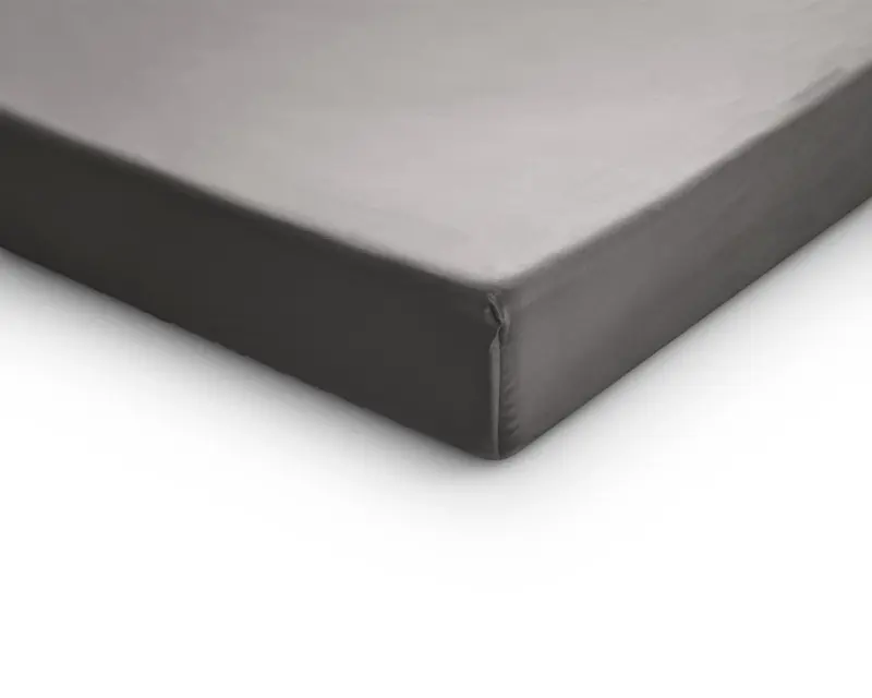 Primaviera Deluxe Splittopper Satijn Hoeslaken Grijs 160 x 200 cm - Afbeelding 4
