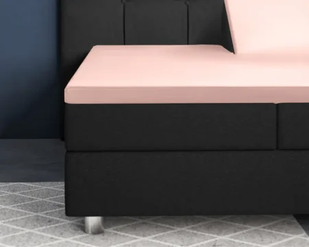 Primaviera Deluxe Splittopper Satijn Hoeslaken Roze 160 x 200 cm