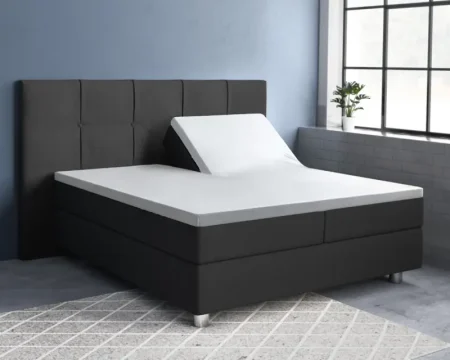 Primaviera Deluxe Splittopper Satijn Hoeslaken Wit 180 x 200 cm