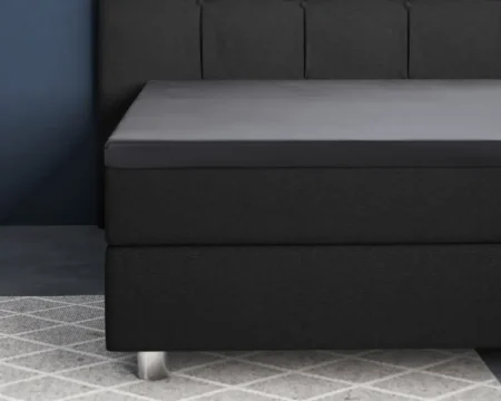 Primaviera Deluxe Topper Satijn Hoeslaken Antraciet 140 x 200 cm