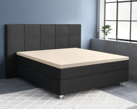 Primaviera Deluxe Topper Satijn Hoeslaken Zand 90 x 200 cm